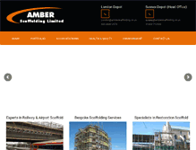 Tablet Screenshot of amberscaffolding.co.uk